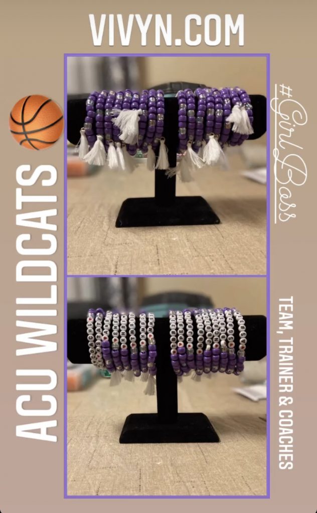 Abilene Christian University Womens Basketball Team Bracelets