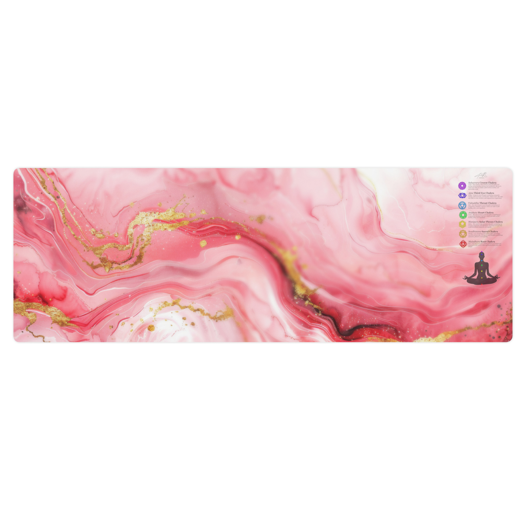 Yoga mat - Chakra Slab Pink
